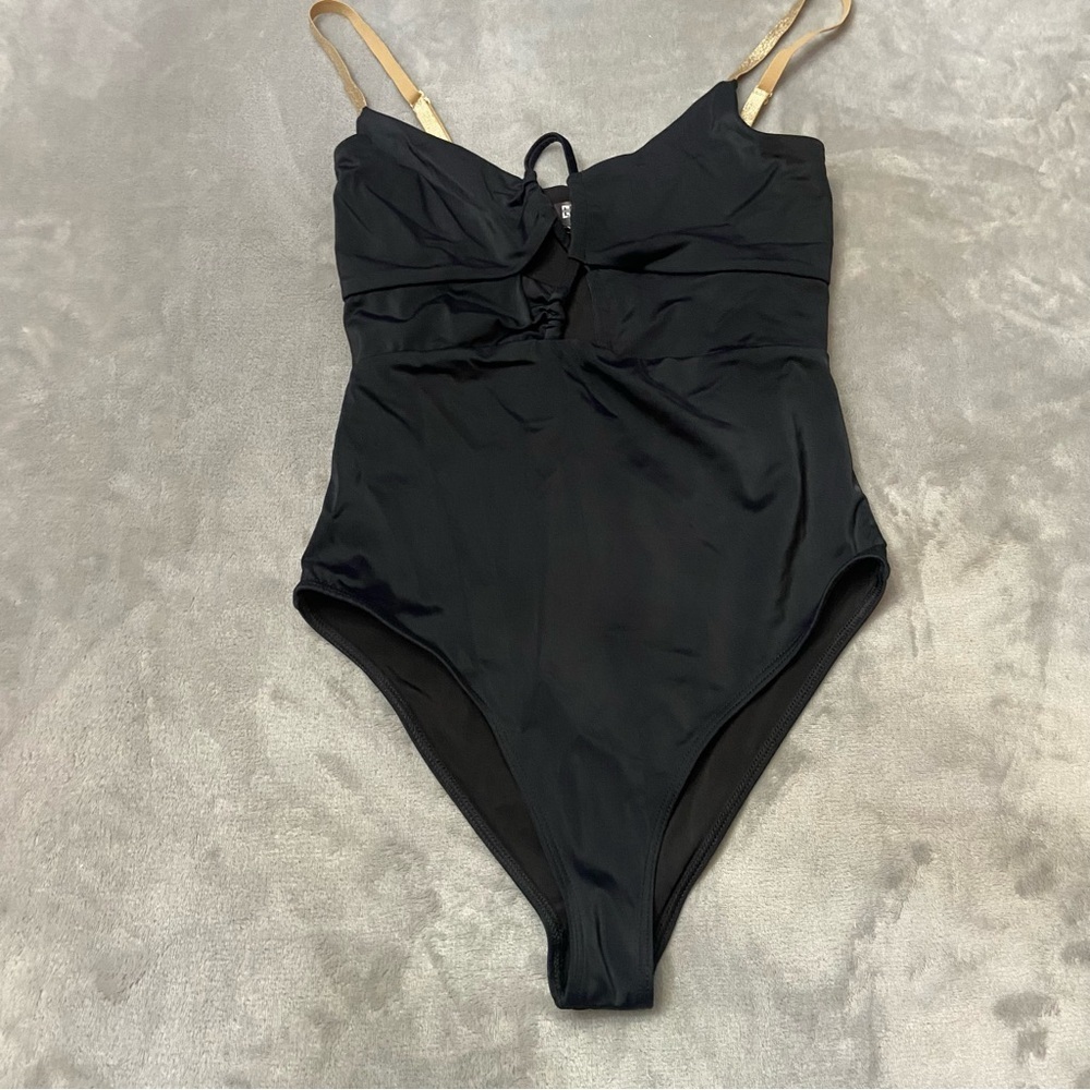 Beach Riot Black One-Piece Swimsuit with Front Cutouts - Picture 4 of 8